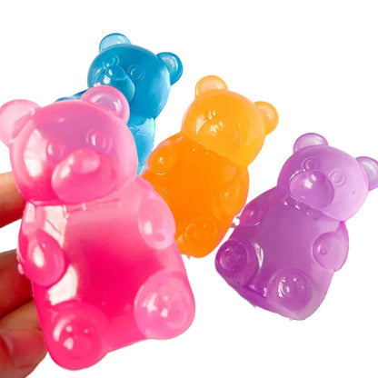 Squishy Mini Cute Bear Maltose Squeeze Toy - Stress Relief Fidget Sensory Toys, Soft Slow-Rebound Squishies for Kids and Adults